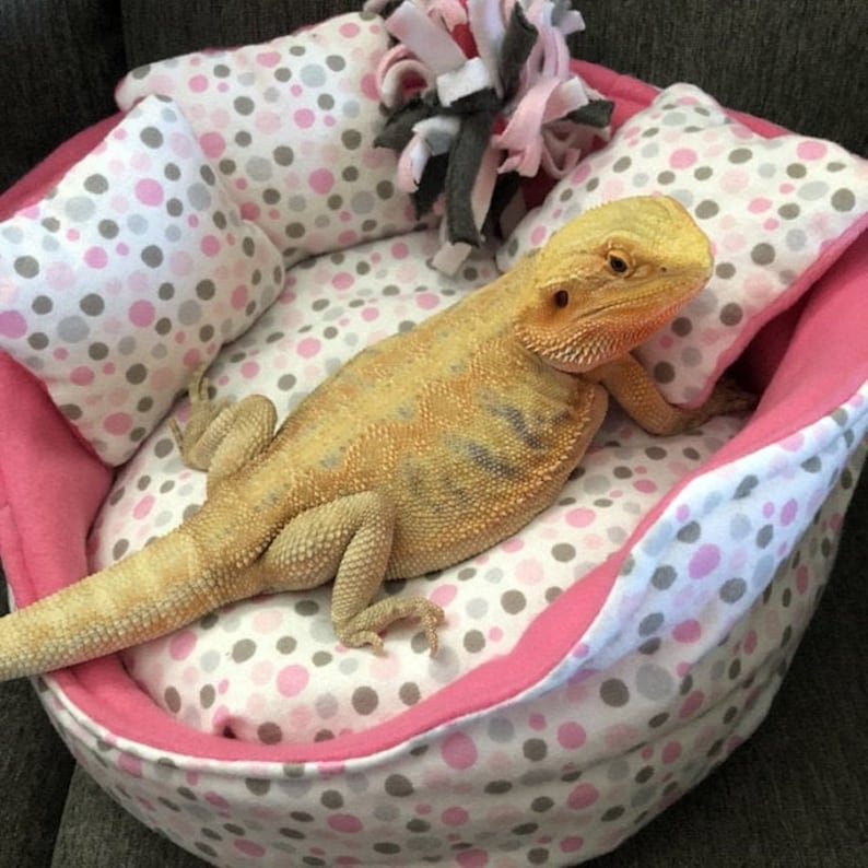 Cuddle Cup Fleece Pet Bed Bearded Dragon Bed fleece pet Etsy