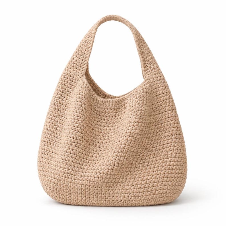 Slouchy Crochet Hobo Bag Pattern PDF | Easy Tote Bag Crochet Pattern ...