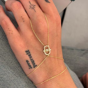 Fatima Hand Chain Bracelet, Gold Hand Chain, Bridal Hand Chain Bracelet, Silver Shahmaran, Finger Bracelet, Elegant Hand Chain Bracelet