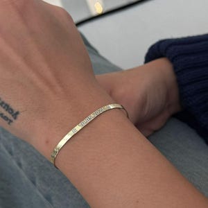 Pulsera de cadena de espiga, pulsera de cadena de serpiente en capas, pulsera de cadena italiana personalizada, pulsera con nombre, pulsera con letras grabadas