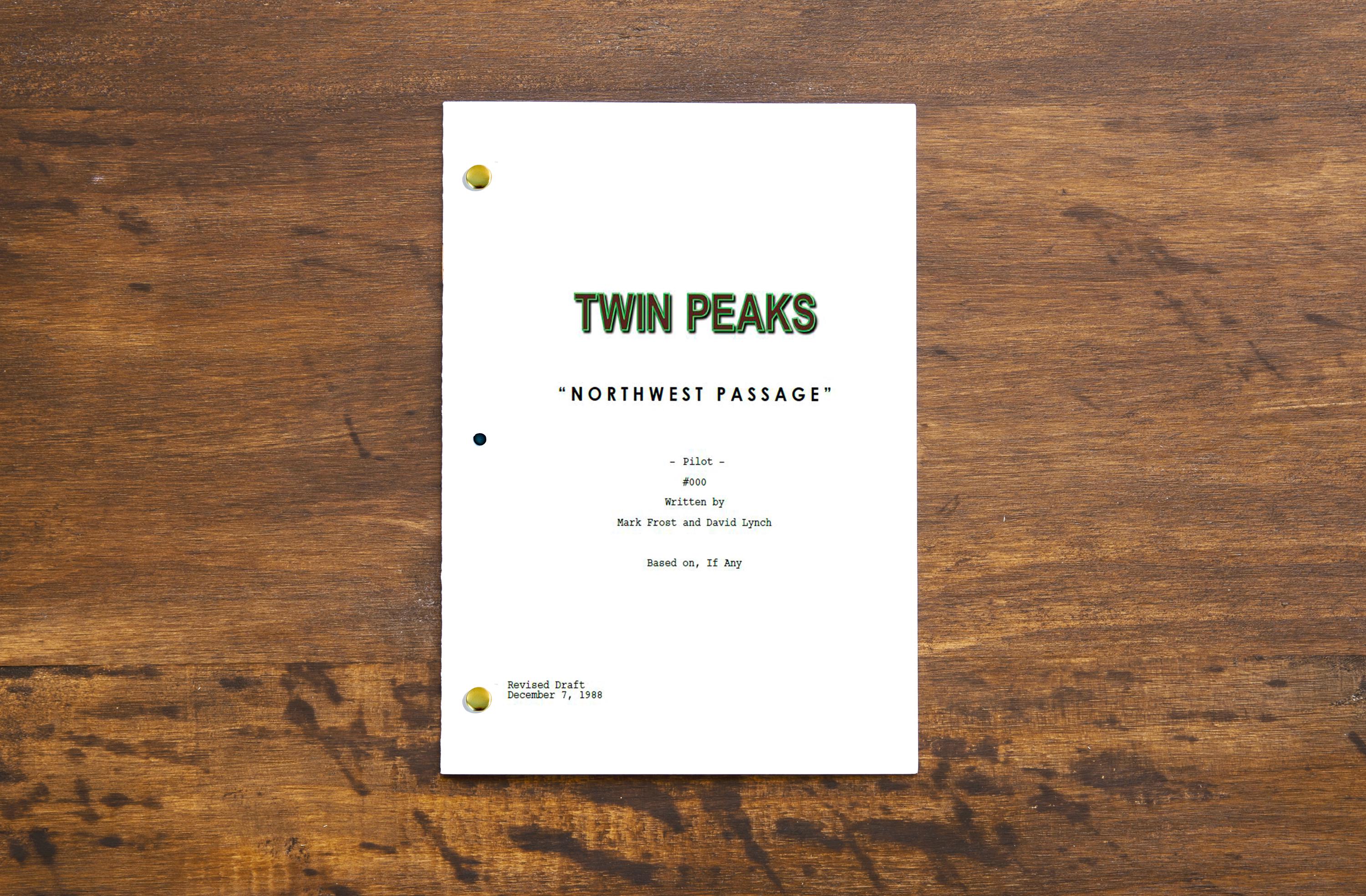 Twin Peaks Northwest Passage Rare Complete Script Reprint