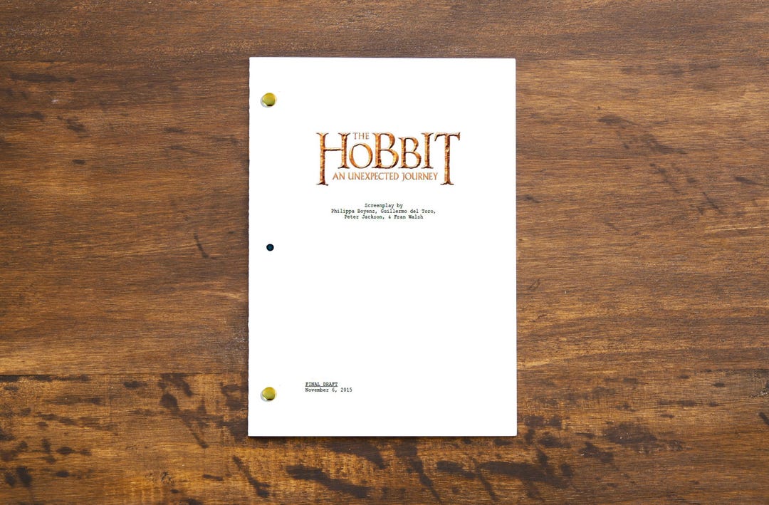 The Hobbit an Unexpected Journey Movie Script Complete Screenplay