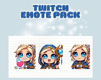 Twitch Emote Pack – Magiskt Mästarset med Twitch Emotes – Inspirerat av World of War Twitch och Discord Emotes