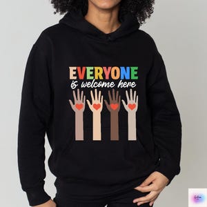 Everyone is Welcome Here Svg Png, everyone is welcome here tshirt, everyone is welcome here print, everyone is welcome here poster