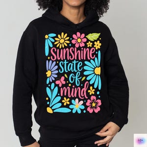 Sunshine State of Mind PNG: Retro Flower Summer Design (Digital Download)