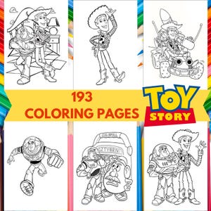 Toy Story Coloring Pages: 193 Cartoon Illustrations (Printable)