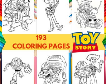 Toy Story Coloring Pages: 193 Cartoon Illustrations (Printable)