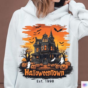 Halloween Town PNG: Sublimation Design (Digital Download