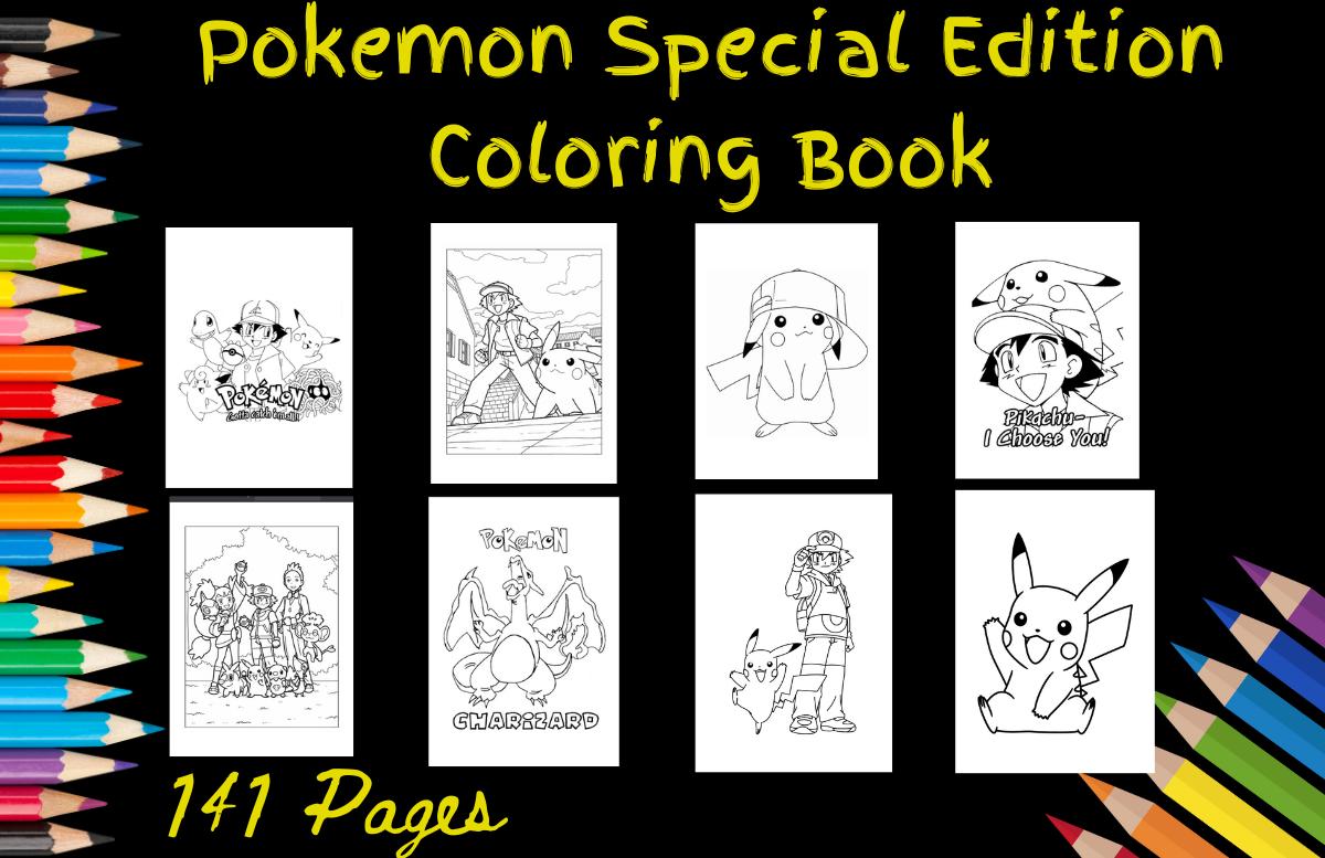 Pokemon Coloring Book, Pokemon Coloring Book Special Edition, Printable Coloring Pages, Coloring Pages, Coloring book, coloring books