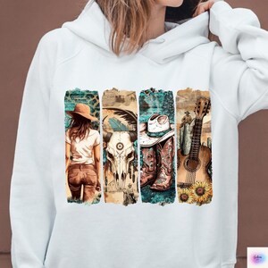 Western Cowgirl Png, Cowboy Boots Png, Sunflower Cowgirl Png, Trendy Western Png, Western Cowboy Design, Western Turquoise Png