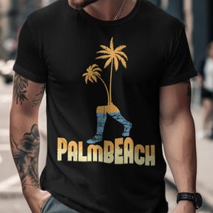 Palm Beach T-Shirt, Beach Vibes Shirt, Vacation Apparel, Summer T-Shirt, Tropical Tee, Gift for Beach Lover, Souvenir T-Shirt, Summer Vibes