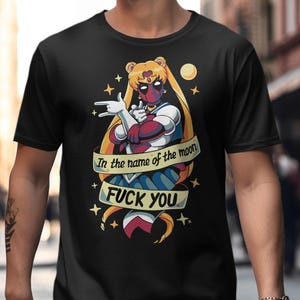 Camiseta de Sailor Moon, camiseta de anime ofensiva, camiseta de princesa lunar, camiseta de dibujos animados divertidos, camiseta de anime kawaii, camiseta de ropa urbana