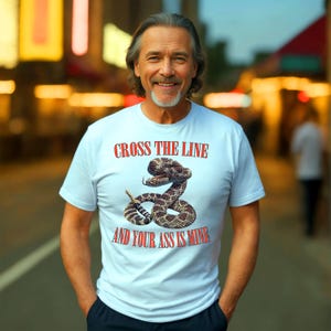 Rattlesnake Shirt with Bold Graphic, 100% Ring Spun Cotton Tee image 9
