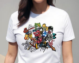 Graffiti Tee, streetwear, urban art shirt, colorful graffiti design, edgy graphic tee, bold graffiti, skull graffiti, modern street art