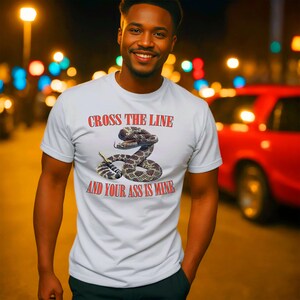 Rattlesnake Shirt with Bold Graphic, 100% Ring Spun Cotton Tee image 7