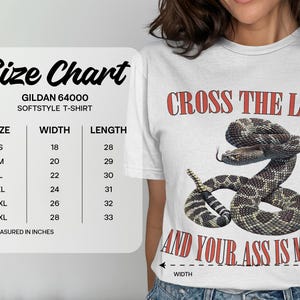 Rattlesnake Shirt with Bold Graphic, 100% Ring Spun Cotton Tee image 19
