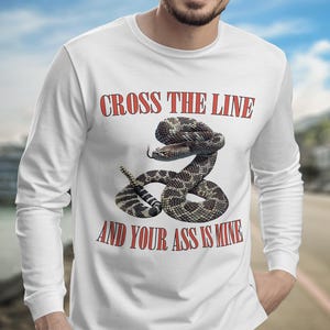 Rattlesnake Shirt with Bold Graphic, 100% Ring Spun Cotton Tee image 3