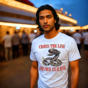 Rattlesnake Shirt with Bold Graphic, 100% Ring Spun Cotton Tee image 8