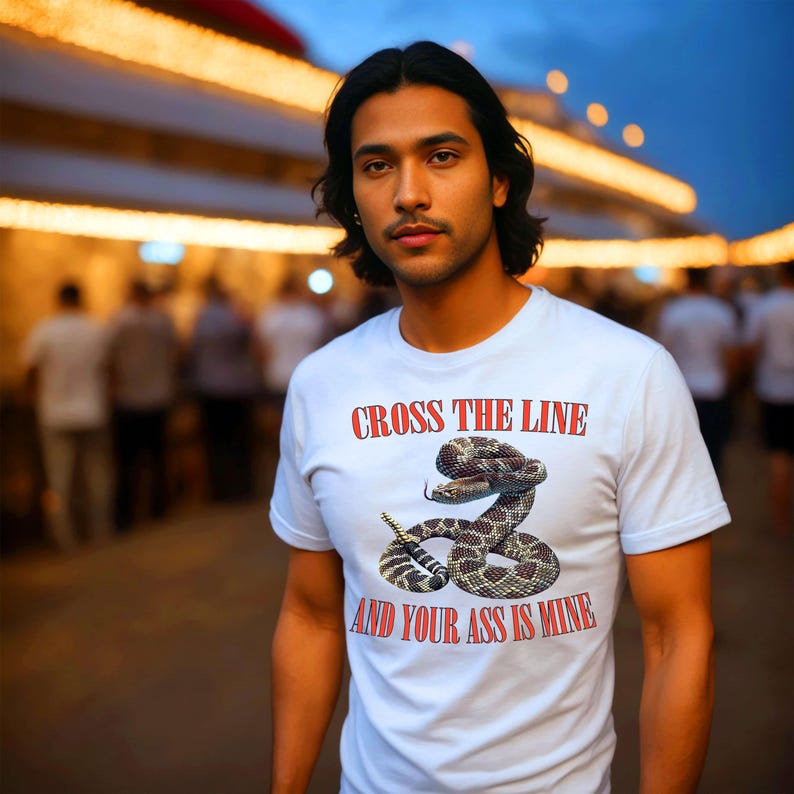 Rattlesnake Shirt with Bold Graphic, 100% Ring Spun Cotton Tee image 8