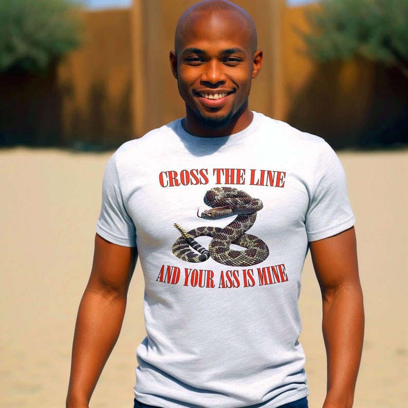 Rattlesnake Shirt with Bold Graphic, 100% Ring Spun Cotton Tee image 6