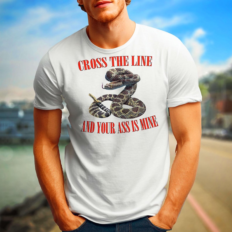 Rattlesnake Shirt with Bold Graphic, 100% Ring Spun Cotton Tee image 1