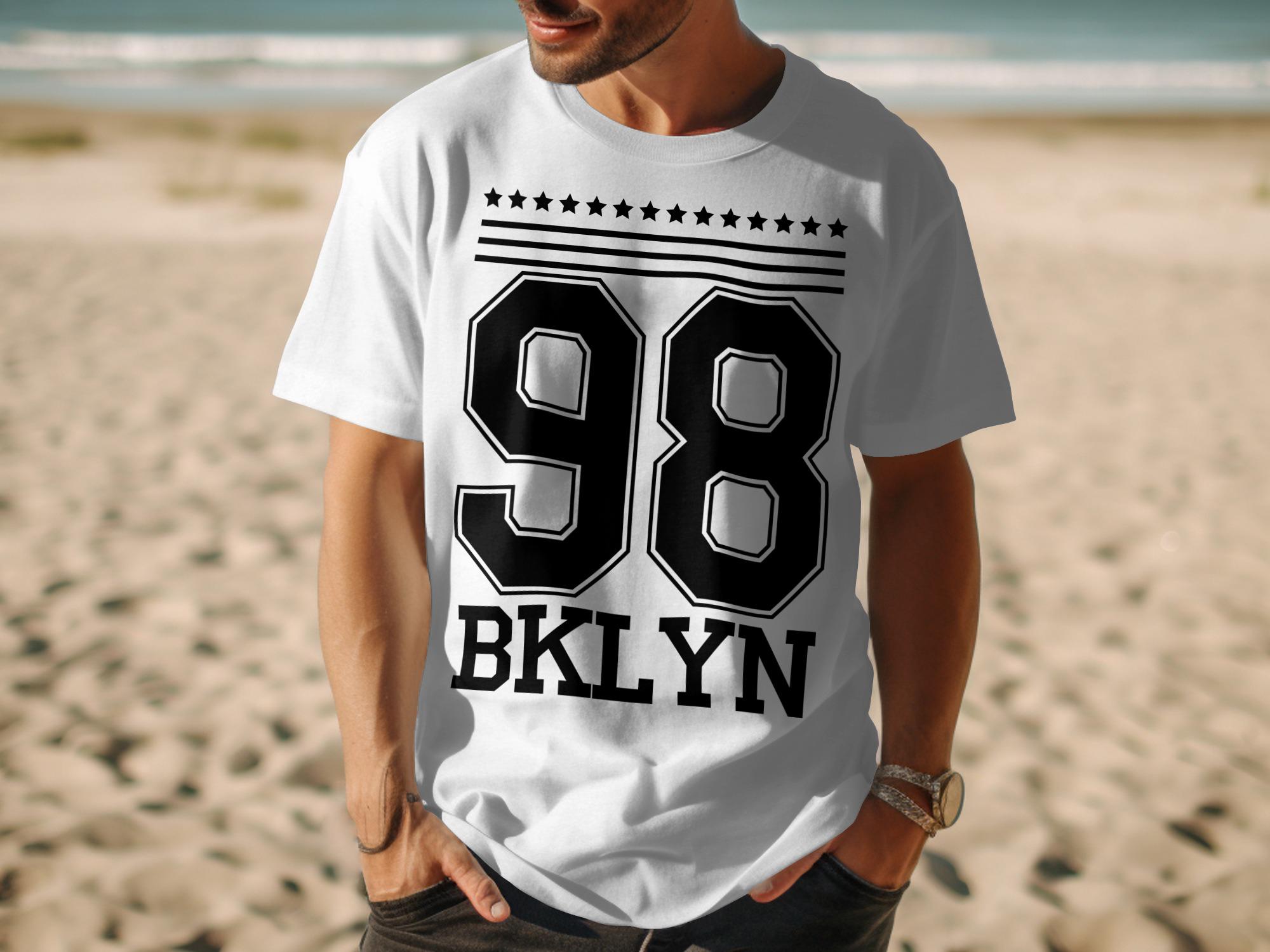 Concor BROOKLYN（希少） Brooklyn 98 T-shirt, BKLYN Tee, Number 98 Shirt, Stars and