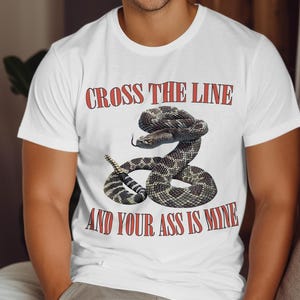 Rattlesnake Shirt with Bold Graphic, 100% Ring Spun Cotton Tee image 4