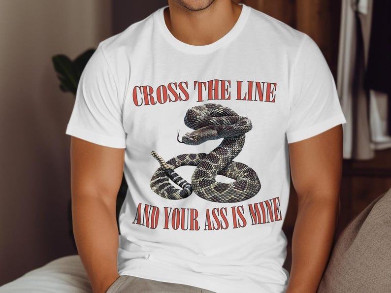 Rattlesnake Shirt with Bold Graphic, 100% Ring Spun Cotton Tee image 4