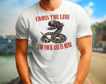 Rattlesnake Shirt, 100% Ring Spun Cotton Tee with Bold Graphic