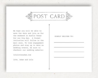 postcard template etsy