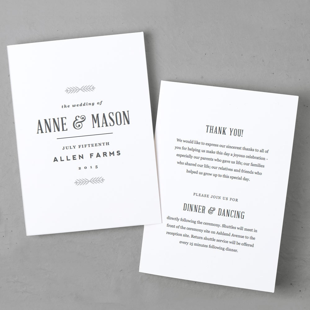 editable wedding program template instant download rustic
