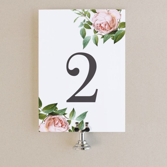 table-numbers-template-diy-printable-instant-download