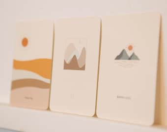 Postcard for collecting, small cards, boho style, boho card, card with saying, decorative postcards, lifestyle cards, boho vibe, aesthetic cards
