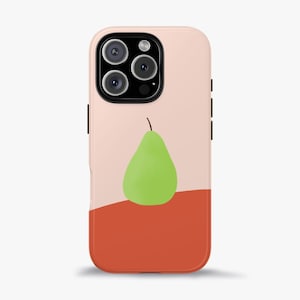 Green Pear Phone Case: Glossy iPhone & Samsung Cover