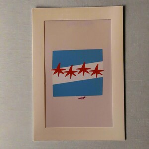 Chicago Flag-wenskaart van The Doodle Shop by Alex