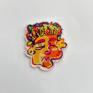 Face Acrylic Pin