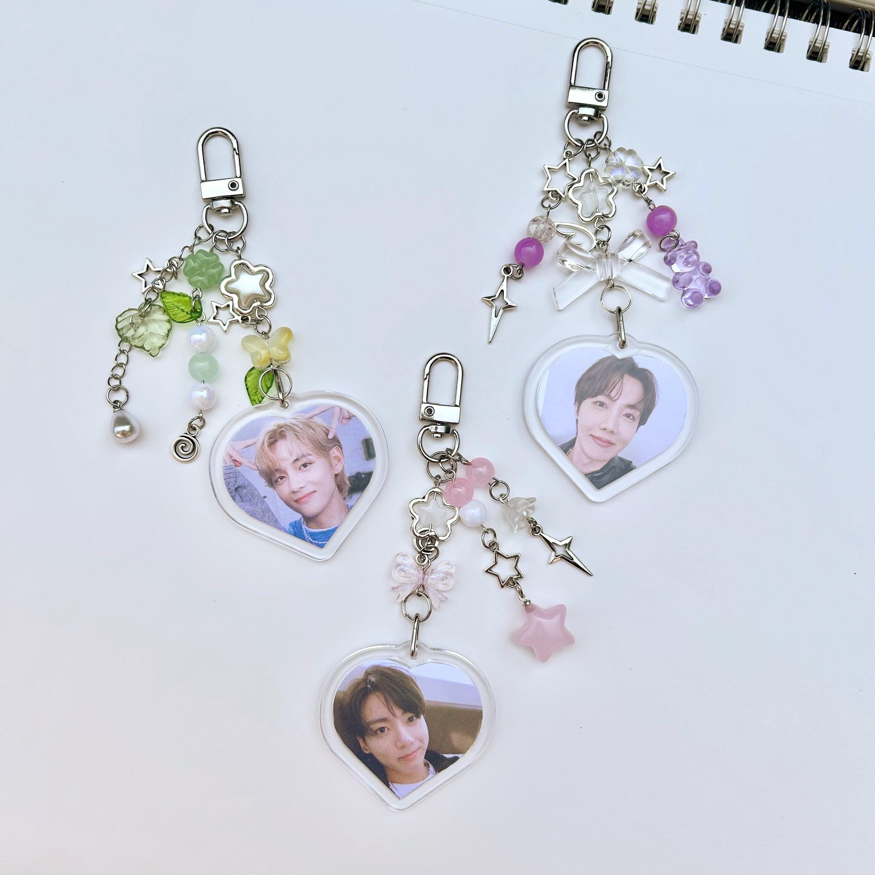 bts photo keychains! | kpop keychains | accessories for army | bias keychain | deco stickers | bangtan | concert merch