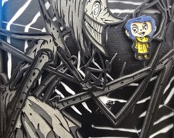 Arte de caja de sombras de Coraline, otra escena de la madre