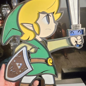 zelda, link, toon link, games, Nintendo, laser, lasergraveur, cadeau, handgemaakt, svg, svg-bestanden, gelaagde, gelaagde projecten, legend of zelda,