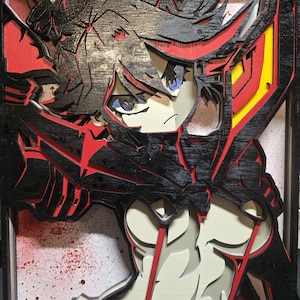 Ryuko Matoi, Kill La Kill, projet en couches pour graveur laser