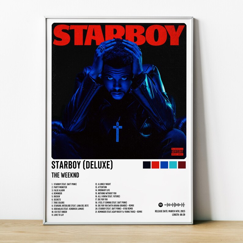 The Weeknd/ Starboy deluxe / Digital Printable, Album Cover, Poster ...