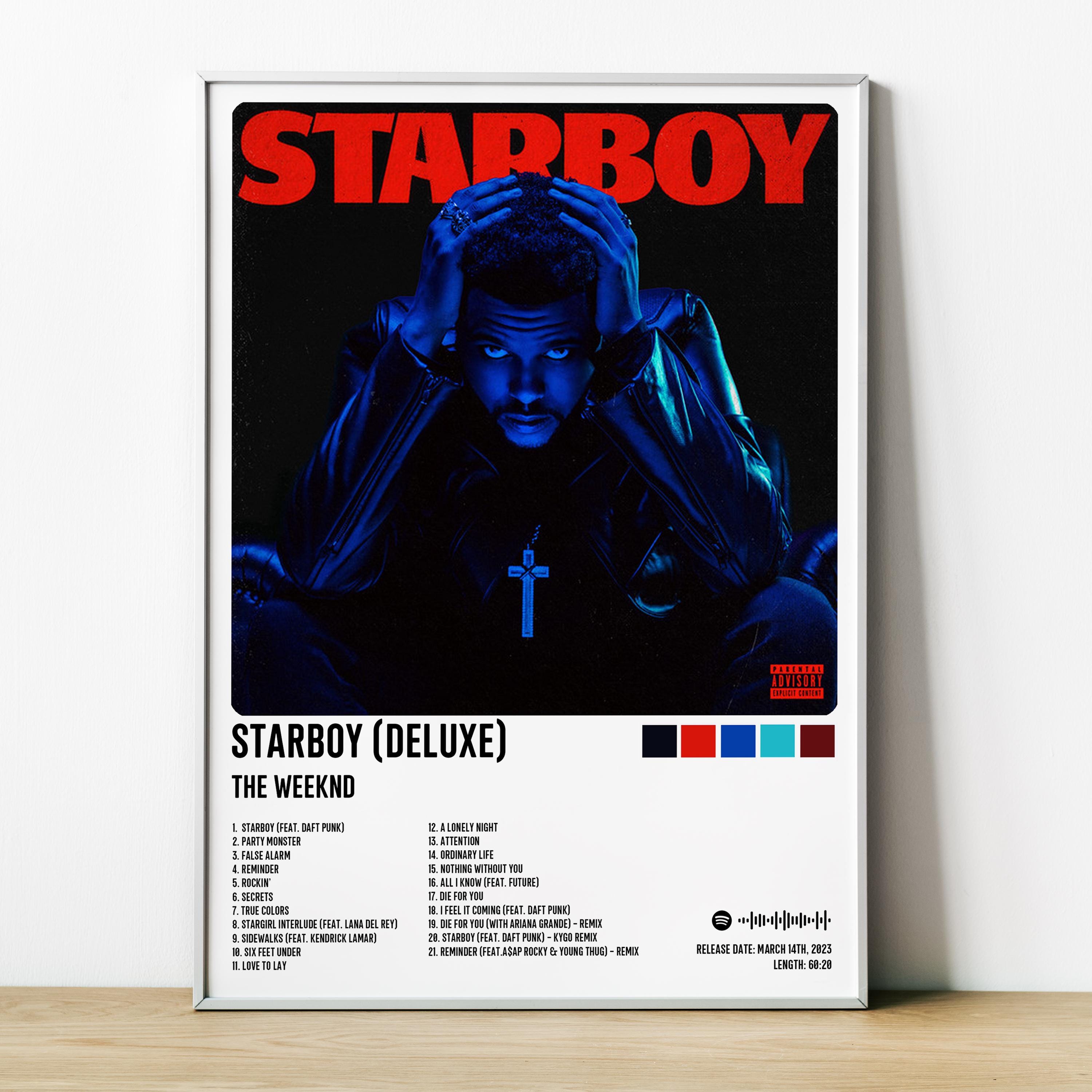 The Weeknd/ Starboy deluxe / Digital Printable, Album Cover, Poster ...