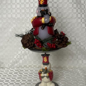 Vintage Candle & Matching Candle Holder