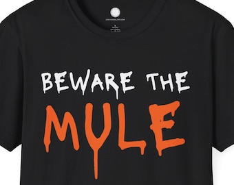 Beware the Mule Shirt | Asimov Foundation Series Tee | Minimalist Sci-Fi Literary Reference | Science Fiction Fan Gift
