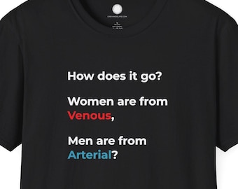 How Does It Go Funny Anatomy Shirt | Medical Student Gift | Science Humor Apparel | Cardiology Joke T-Shirt | Nurse Doctor Present w/color