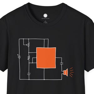 Klassisches 555 Timer-Circuit-Schema-T-Shirt | Elektroniker-Designer-T-Shirt | Hardware Hacker Geek Geschenk | Vintage Elektronik
