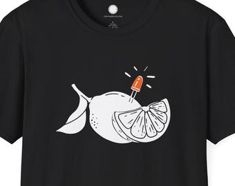 When Life Gives You Lemons Make LED Circuit Tee | Electronics Engineer Humor T-Shirt | Maker Lemon Battery Gift | Funny Circuit Quote Twist