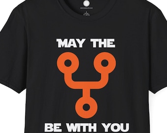 May The Fork Be With You Git Version Control Tee | Software Developer Programmer Humor T-Shirt | Coder Geek Engineer Gift | Star Wars Homage