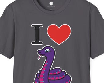 Ik ben dol op CircuitPython-programmering | Shirt maker filosofie | Hardwarecodering cadeau Adafruit Microcontroller Developer Snake-logo T-shirt