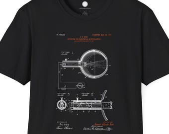Indian Inventor Tee | Jagadish Chandra Bose Detector Patent T-Shirt | Radio Wave Detection Gift | Electrical Innovation Design